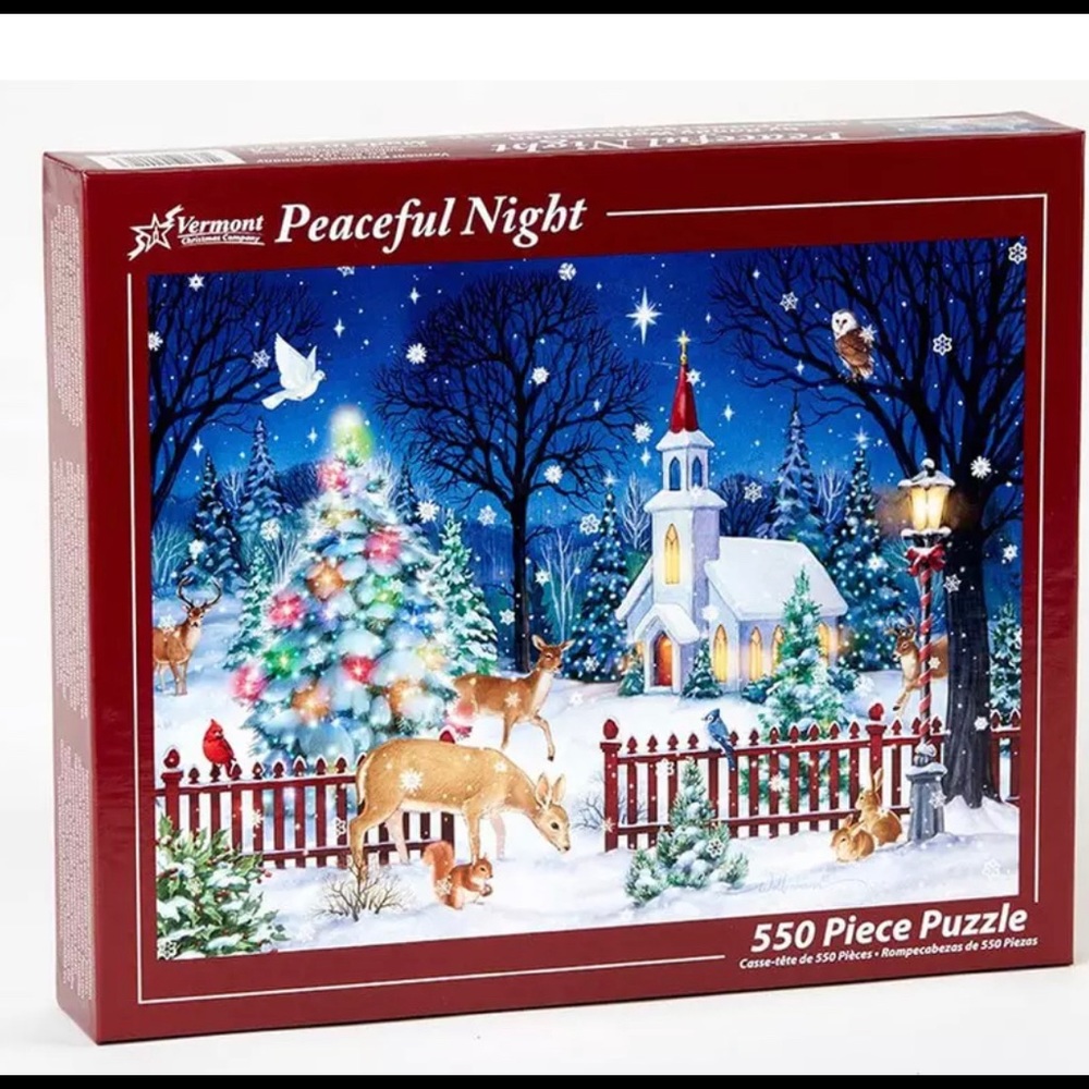 Vermont Peaceful Night Christmas Puzzle 550 pcs